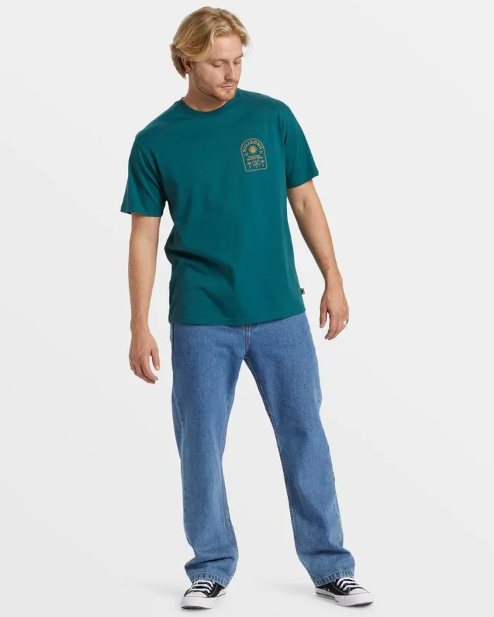 Billabong Portal TShirt Real Teal Mens TShirts Billabong Portal TShirt Real Teal Mens TShirts
