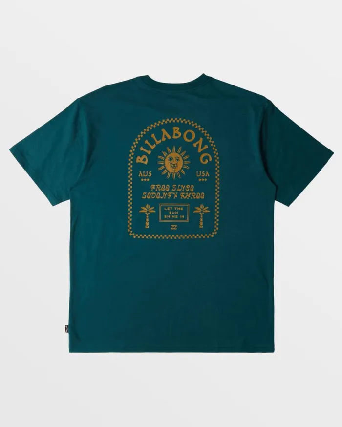 Billabong Portal TShirt Real Teal Mens TShirts Billabong Portal TShirt Real Teal Mens TShirts