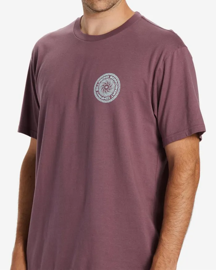Billabong Praise TShirt Vintage Violet Mens TShirts Billabong Praise TShirt Vintage Violet Mens TShirts