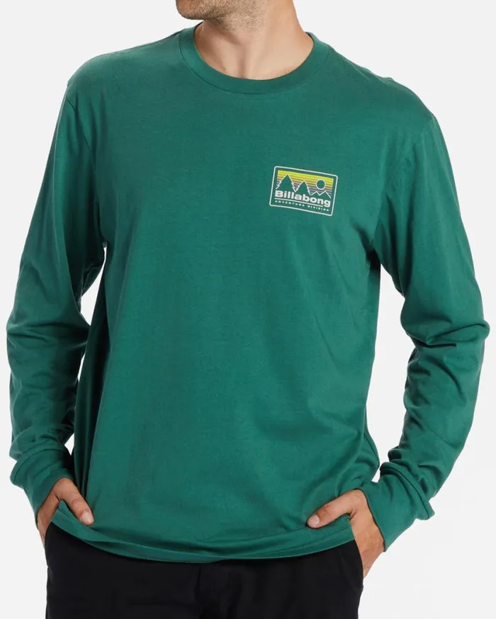 Billabong Range Long Sleeve TShirt Jungle Mens TShirts