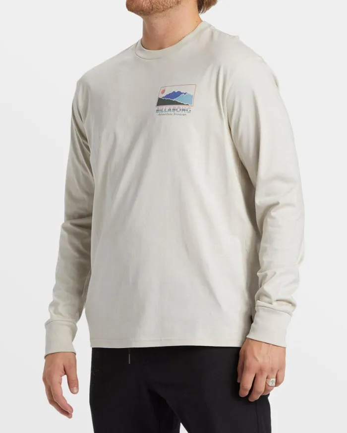 Billabong Range Long Sleeve TShirt Stone Mens TShirts Billabong Range Long Sleeve TShirt Stone Mens TShirts