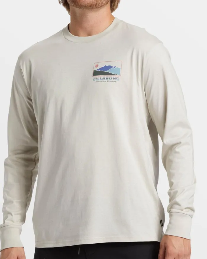 Billabong Range Long Sleeve TShirt Stone Mens TShirts Billabong Range Long Sleeve TShirt Stone Mens TShirts