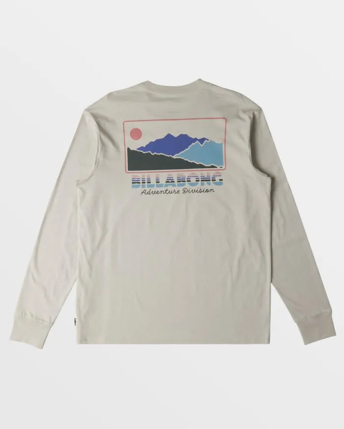 Billabong Range Long Sleeve TShirt Stone Mens TShirts Billabong Range Long Sleeve TShirt Stone Mens TShirts
