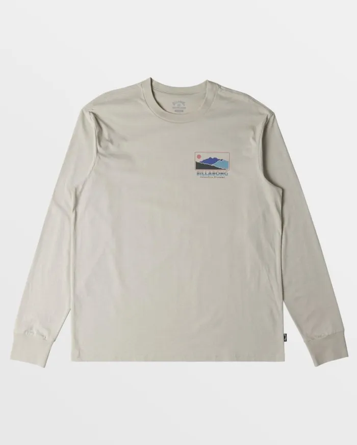 Billabong Range Long Sleeve TShirt Stone Mens TShirts Billabong Range Long Sleeve TShirt Stone Mens TShirts