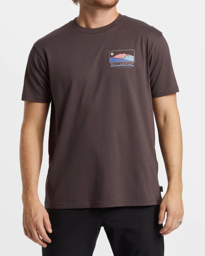 Billabong Range TShirt Plum Mens TShirts Billabong Range TShirt Plum Mens TShirts