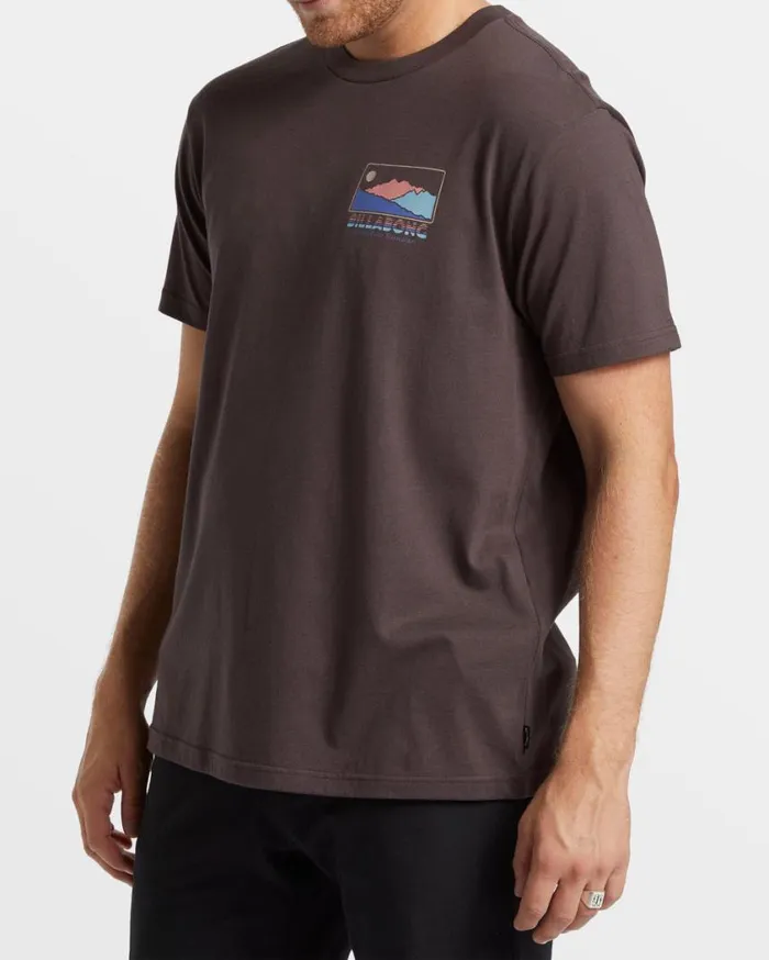 Billabong Range TShirt Plum Mens TShirts Billabong Range TShirt Plum Mens TShirts