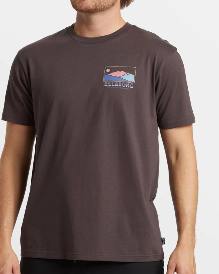 Billabong Range TShirt Plum Mens TShirts Billabong Range TShirt Plum Mens TShirts
