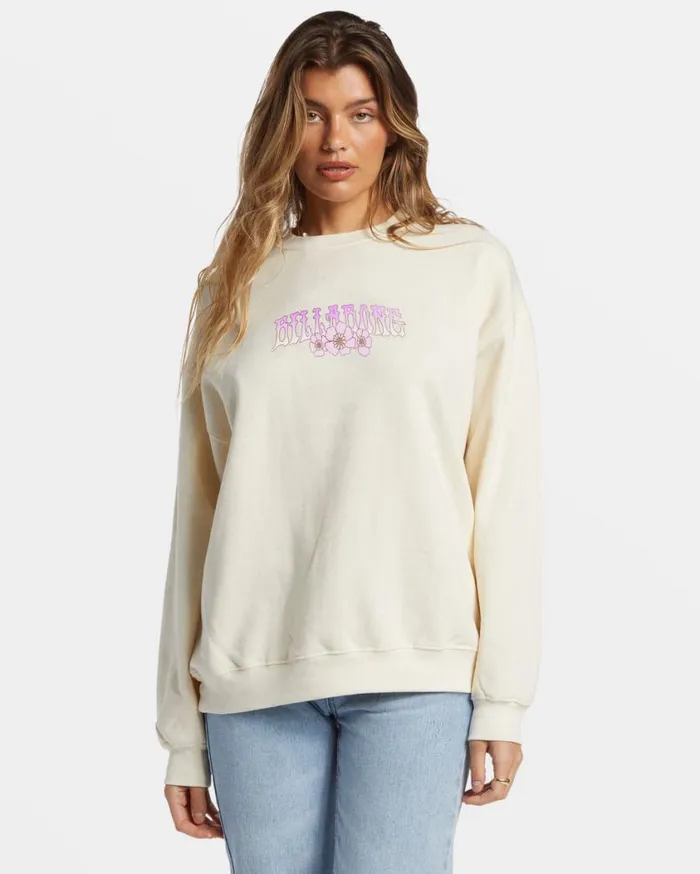 Billabong Ride In Oversized Crewneck Sweatshirt White Cap 1 Womens Sweatshirts and Fleece Billabong Ride In Oversized Crewneck Sweatshirt White Cap 1 Womens Sweatshirts and Fleece