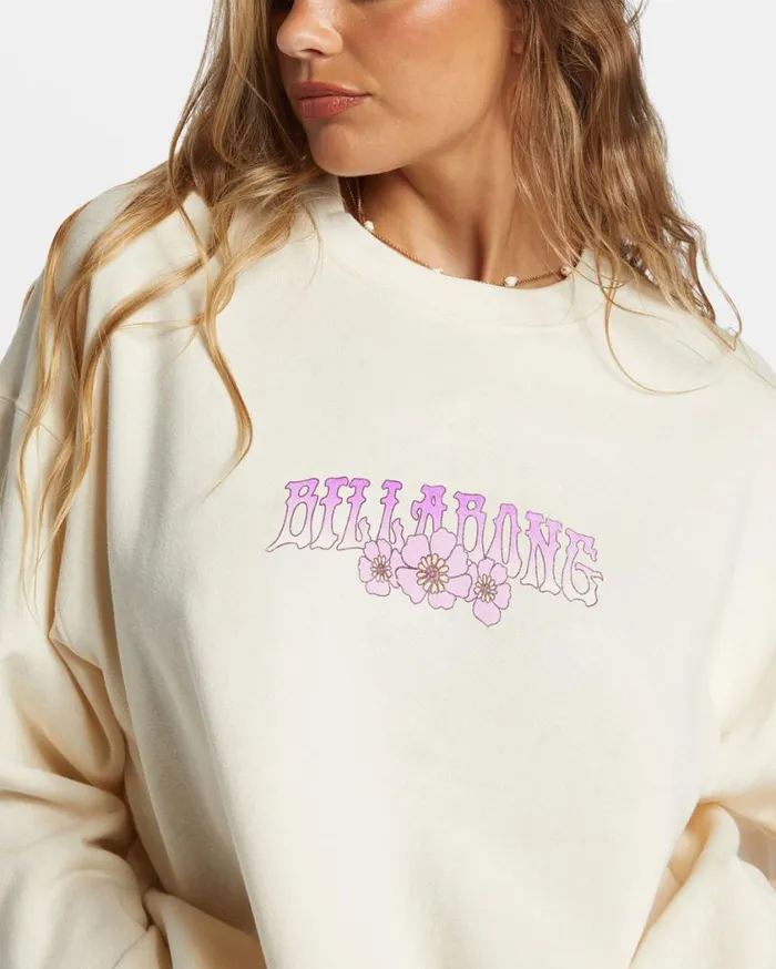 Billabong Ride In Oversized Crewneck Sweatshirt White Cap 1 Womens Sweatshirts and Fleece Billabong Ride In Oversized Crewneck Sweatshirt White Cap 1 Womens Sweatshirts and Fleece