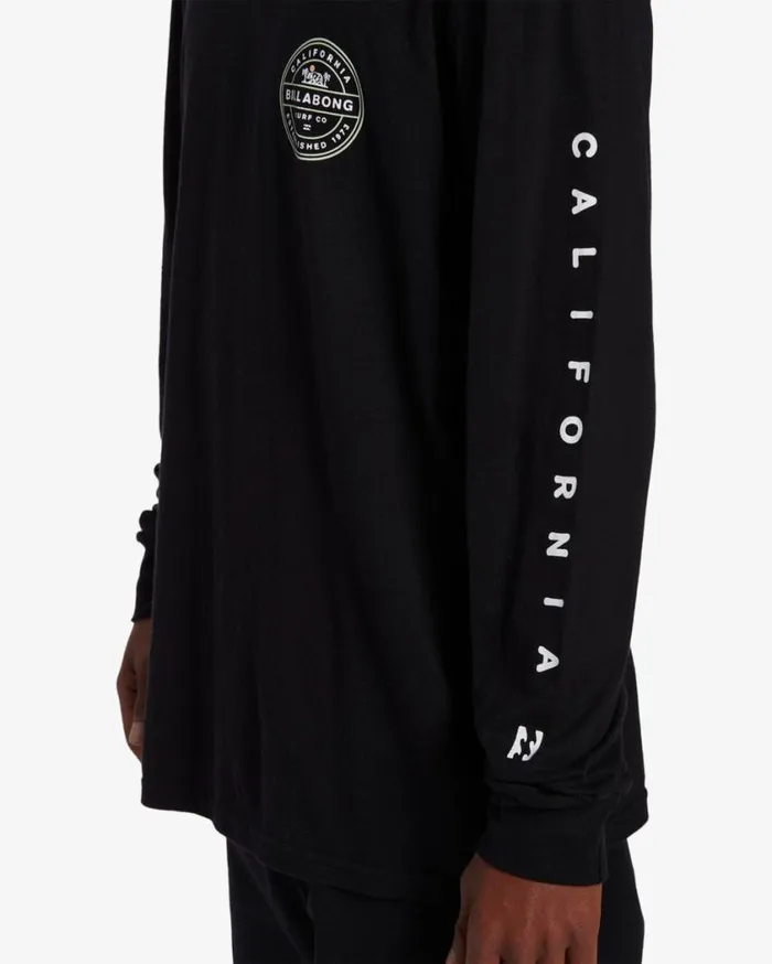 Billabong Rotor California Long Sleeve TShirt Black Mens TShirts Billabong Rotor California Long Sleeve TShirt Black Mens TShirts