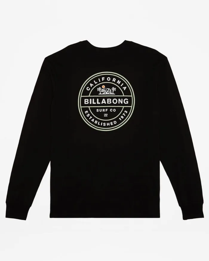 Billabong Rotor California Long Sleeve TShirt Black Mens TShirts Billabong Rotor California Long Sleeve TShirt Black Mens TShirts