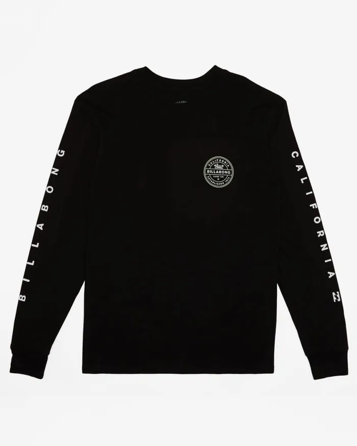 Billabong Rotor California Long Sleeve TShirt Black Mens TShirts Billabong Rotor California Long Sleeve TShirt Black Mens TShirts