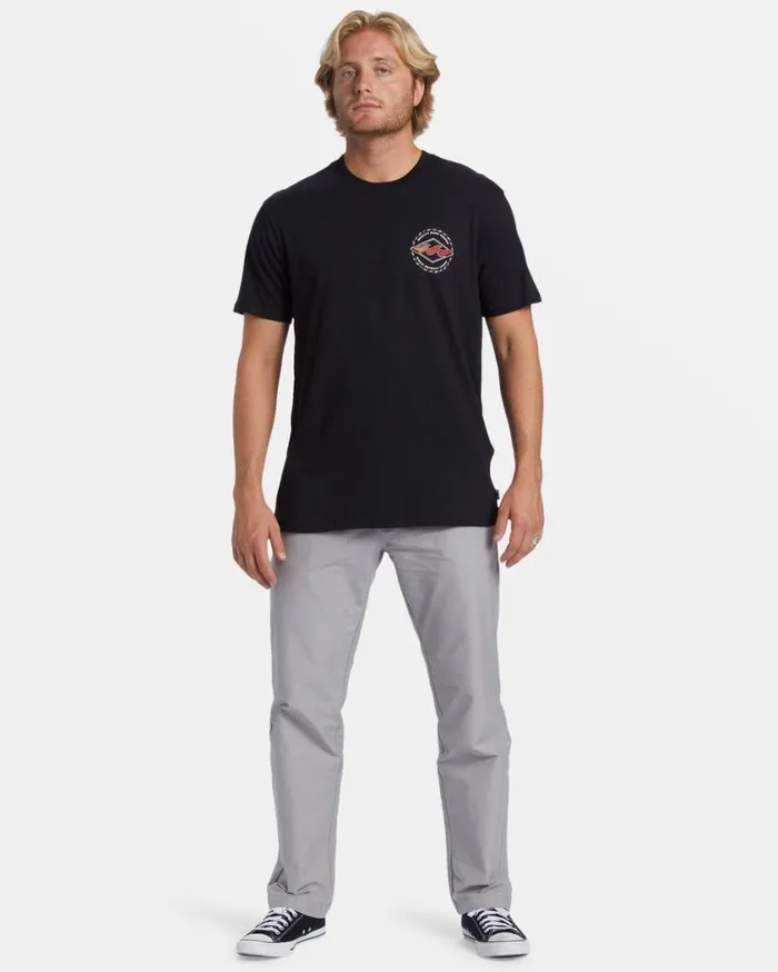 Billabong Rotor Diamond TShirt Black Mens TShirts Billabong Rotor Diamond TShirt Black Mens TShirts