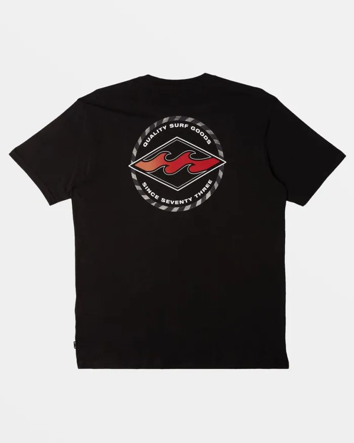 Billabong Rotor Diamond TShirt Black Mens TShirts Billabong Rotor Diamond TShirt Black Mens TShirts