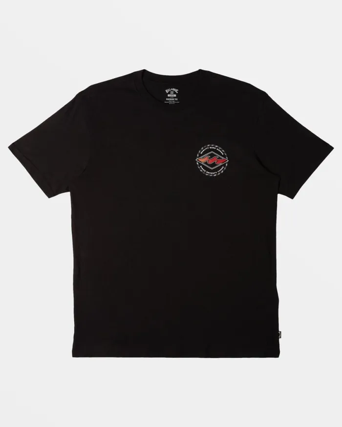 Billabong Rotor Diamond TShirt Black Mens TShirts Billabong Rotor Diamond TShirt Black Mens TShirts
