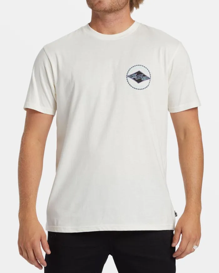 Billabong Rotor Diamond TShirt Off White Mens TShirts Billabong Rotor Diamond TShirt Off White Mens TShirts