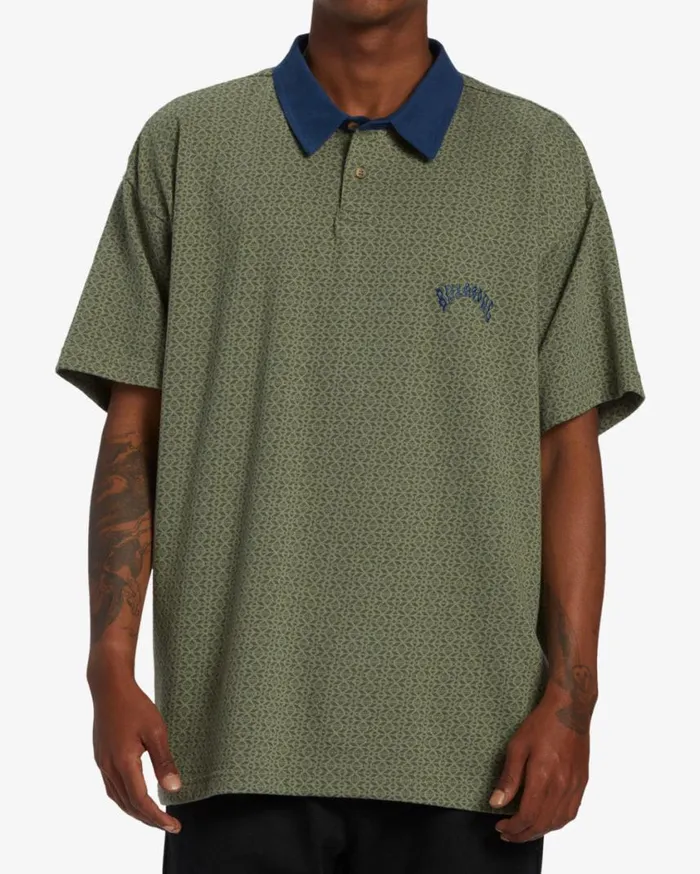 Billabong Shibuya Polo Shirt Sage Mens Shirts