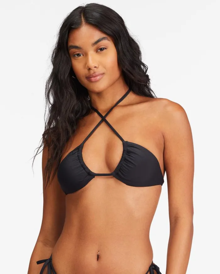 Billabong Sol Searcher MultiWay Triangle Bikini Top Black Pebble Womens Bikini Tops Billabong Sol Searcher MultiWay Triangle Bikini Top Black Pebble Womens Bikini Tops