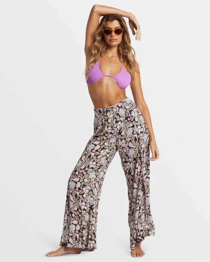 Billabong Split Spirit Floral Pants Blackberry Womens Jeans and Pants