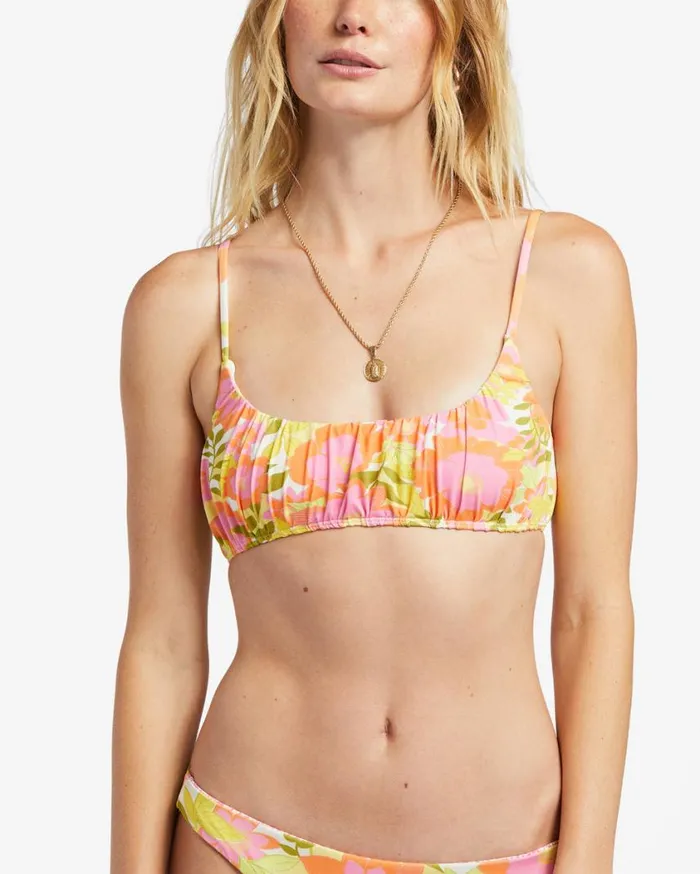 Billabong Summer Folk Bralette Bikini Top Multi Womens Bikini Tops Billabong Summer Folk Bralette Bikini Top Multi Womens Bikini Tops