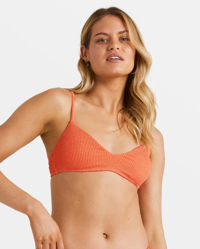 Billabong Summer High Bralette Bikini Top Papaya Womens Bikinis Billabong Summer High Bralette Bikini Top Papaya Womens Bikinis