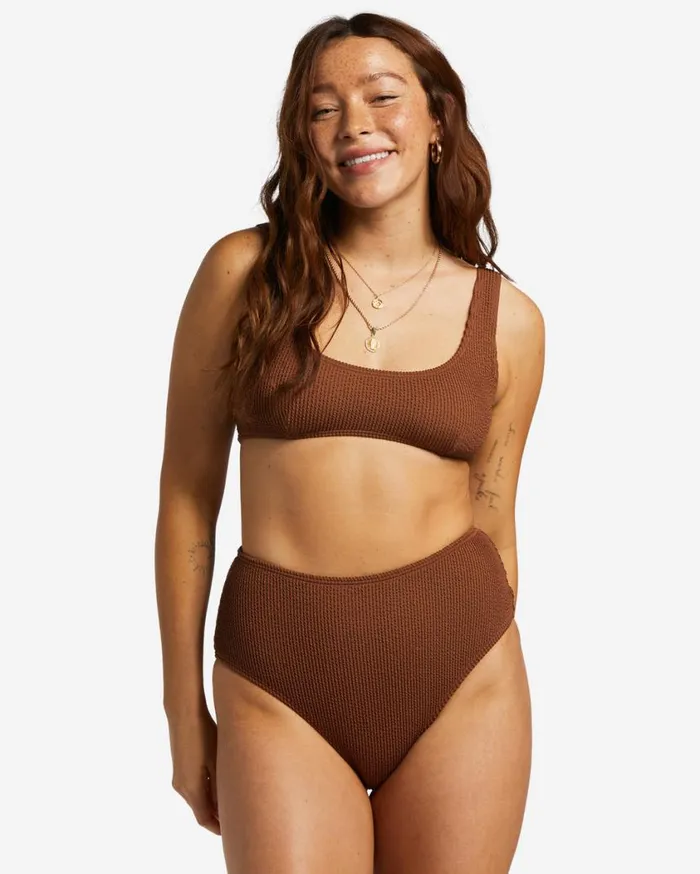 Billabong Summer High Bralette Bikini Top Toasted Coconut Womens Bikinis Billabong Summer High Bralette Bikini Top Toasted Coconut Womens Bikinis