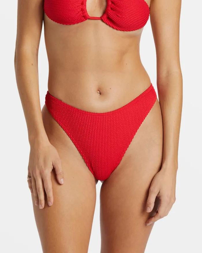 Billabong Summer High Skimpy Hike Bikini Bottom Fiesta Red Womens Bikini Bottoms Billabong Summer High Skimpy Hike Bikini Bottom Fiesta Red Womens Bikini Bottoms
