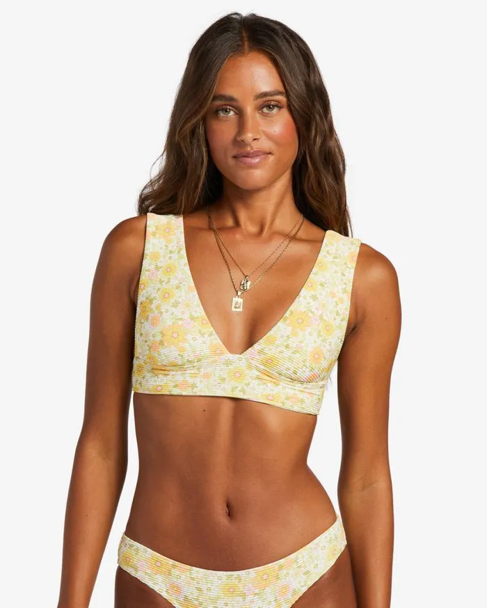 Billabong Sun Worshipper Tanlines Plunge Bikini Top Multi Womens Bikini Tops Billabong Sun Worshipper Tanlines Plunge Bikini Top Multi Womens Bikini Tops