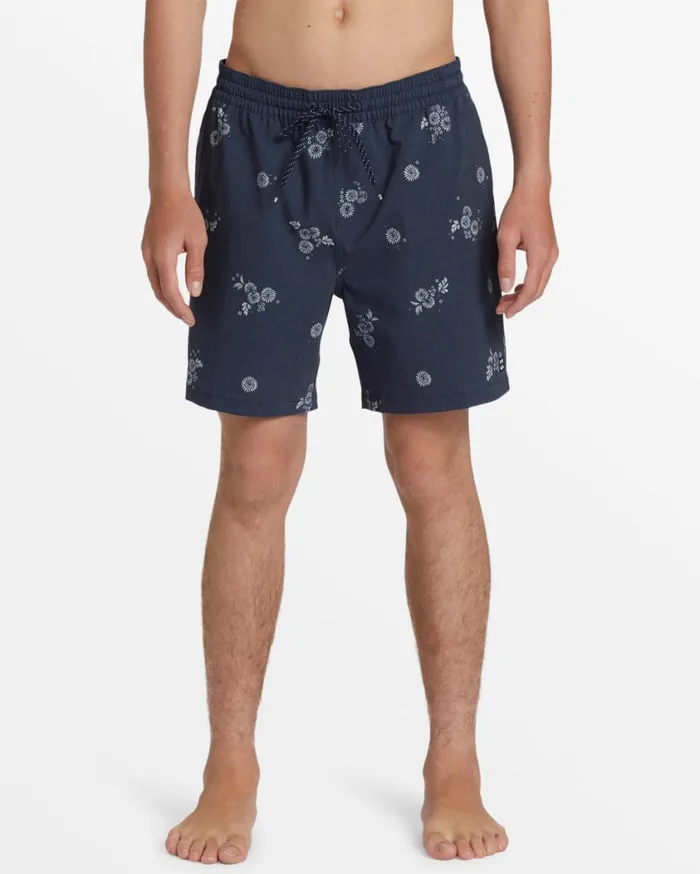 Billabong Sundays Layback 17034 Elastic Waist Shorts Denim Blue Mens Layback Boardshorts Billabong Sundays Layback 17034 Elastic Waist Shorts Denim Blue Mens Layback Boardshorts