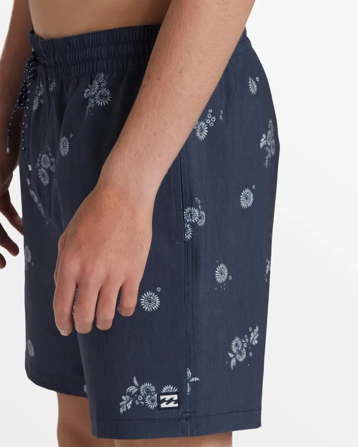 Billabong Sundays Layback 17034 Elastic Waist Shorts Denim Blue Mens Layback Boardshorts Billabong Sundays Layback 17034 Elastic Waist Shorts Denim Blue Mens Layback Boardshorts
