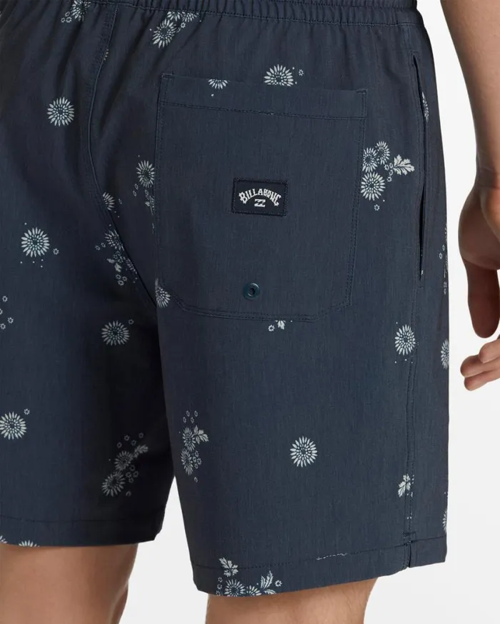 Billabong Sundays Layback 17034 Elastic Waist Shorts Denim Blue Mens Layback Boardshorts Billabong Sundays Layback 17034 Elastic Waist Shorts Denim Blue Mens Layback Boardshorts