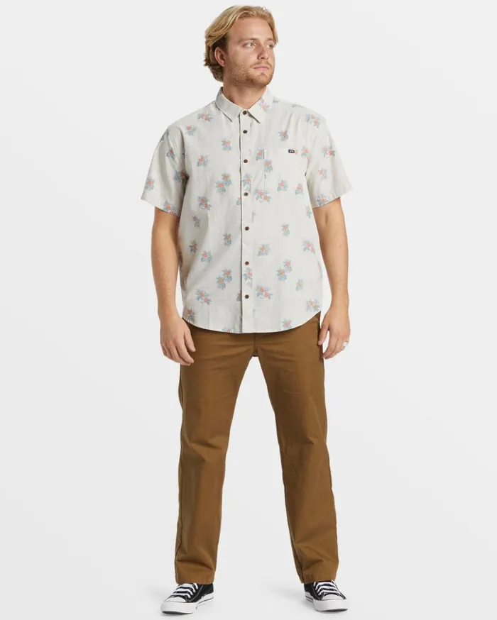 Billabong Sundays Mini Short Sleeve Shirt Chino Mens Shirts Billabong Sundays Mini Short Sleeve Shirt Chino Mens Shirts