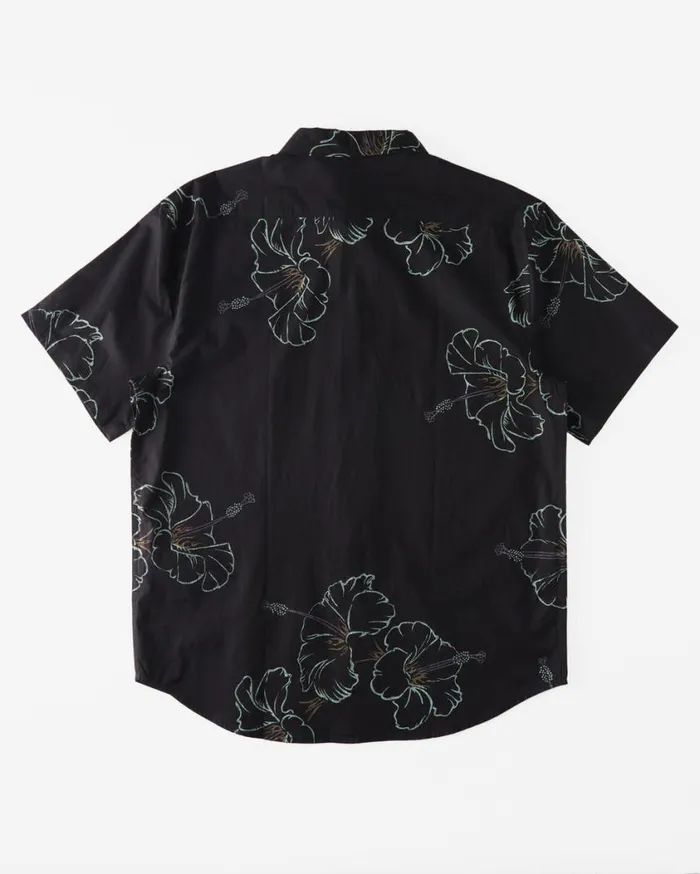 Billabong Sundays Short Sleeve Shirt Black Green Mens Shirts Billabong Sundays Short Sleeve Shirt Black Green Mens Shirts