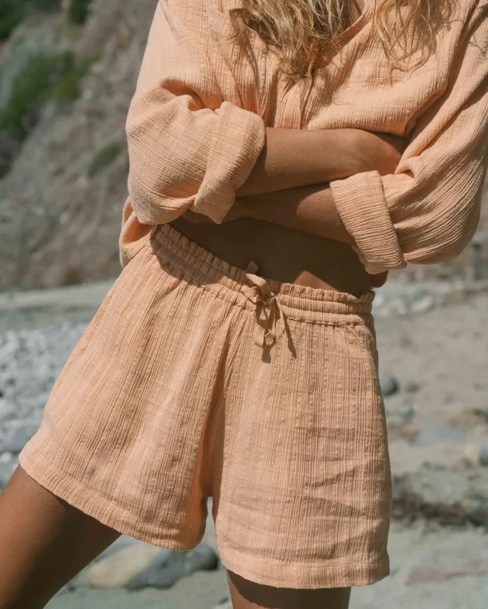 Billabong Sunset Elastic Waist Shorts Baked Clay Womens Shorts