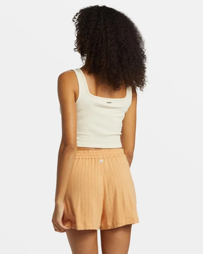 Billabong Sunset Elastic Waist Shorts Baked Clay Womens Shorts Billabong Sunset Elastic Waist Shorts Baked Clay Womens Shorts