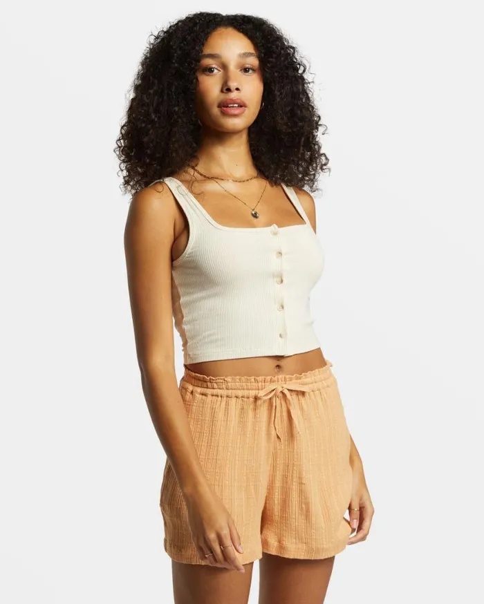 Billabong Sunset Elastic Waist Shorts Baked Clay Womens Shorts Billabong Sunset Elastic Waist Shorts Baked Clay Womens Shorts