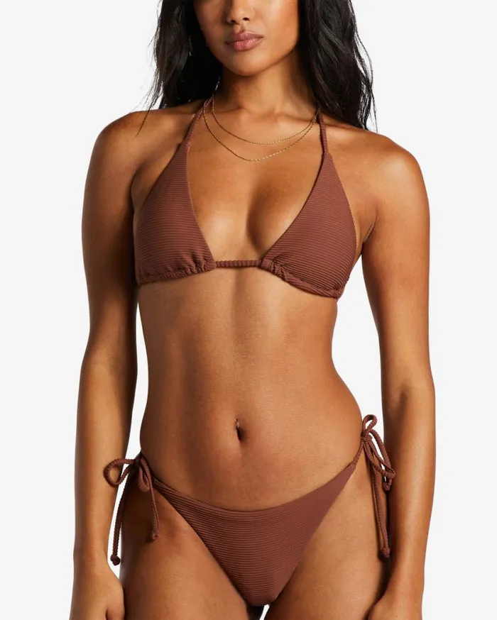 Billabong Tanlines Multi Triangle Bikini Top Mocha Womens Bikinis Billabong Tanlines Multi Triangle Bikini Top Mocha Womens Bikinis