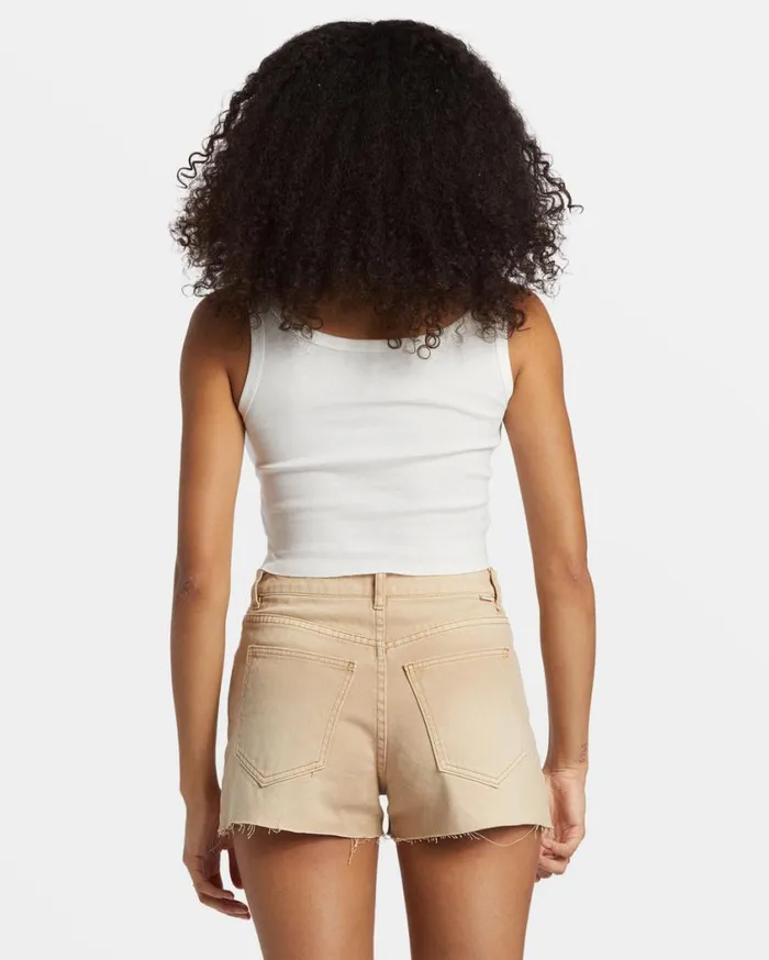 Billabong The Golden West Cropped Tank Top Salt Crystal Womens Graphic Tees and Tanks Billabong The Golden West Cropped Tank Top Salt Crystal Womens Graphic Tees and Tanks