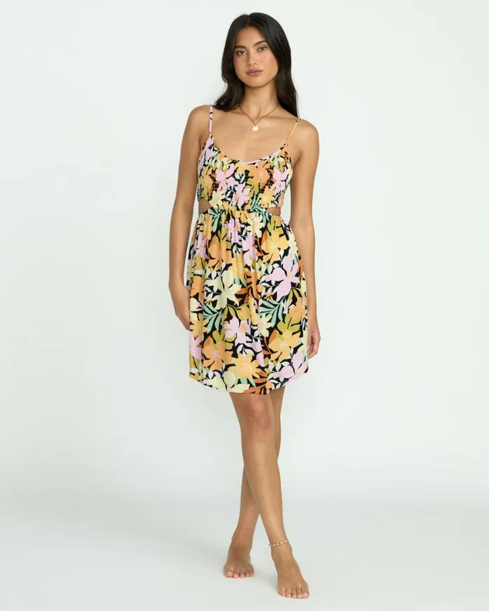 Billabong True Desire Mini CutOut Dress Black Pebble 2 Womens Dresses Billabong True Desire Mini CutOut Dress Black Pebble 2 Womens Dresses