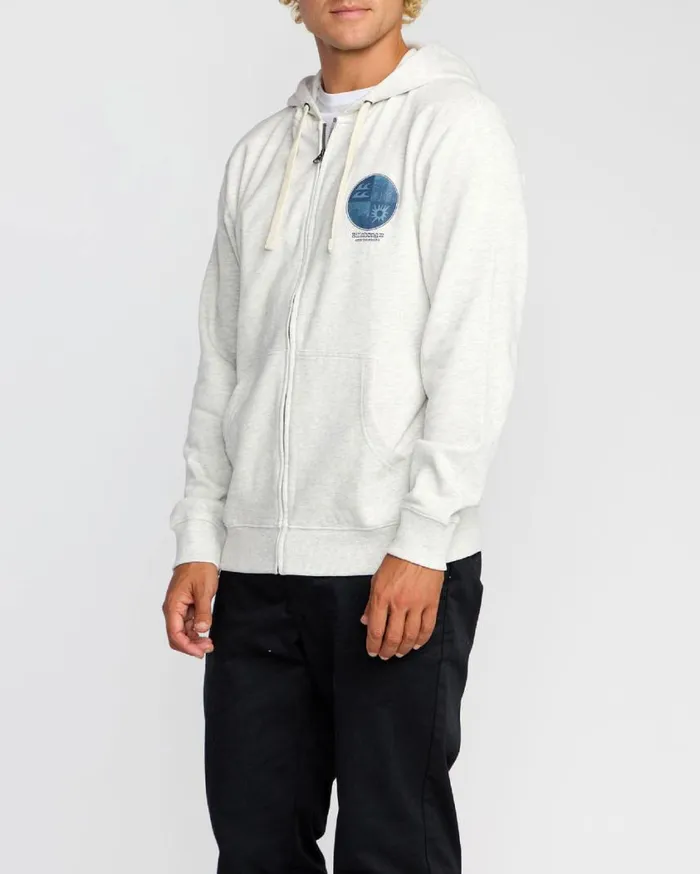 Billabong Twin Fins Zip Fleece Oatmeal Heather Mens Hoodies and Fleece Billabong Twin Fins Zip Fleece Oatmeal Heather Mens Hoodies and Fleece