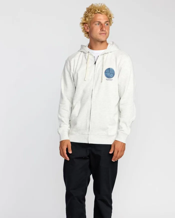 Billabong Twin Fins Zip Fleece Oatmeal Heather Mens Hoodies and Fleece Billabong Twin Fins Zip Fleece Oatmeal Heather Mens Hoodies and Fleece