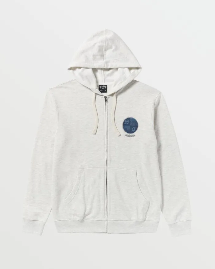 Billabong Twin Fins Zip Fleece Oatmeal Heather Mens Hoodies and Fleece Billabong Twin Fins Zip Fleece Oatmeal Heather Mens Hoodies and Fleece