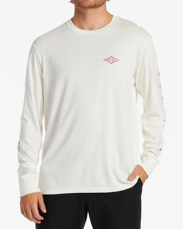 Billabong Unity Long Sleeve TShirt Off White Mens TShirts
