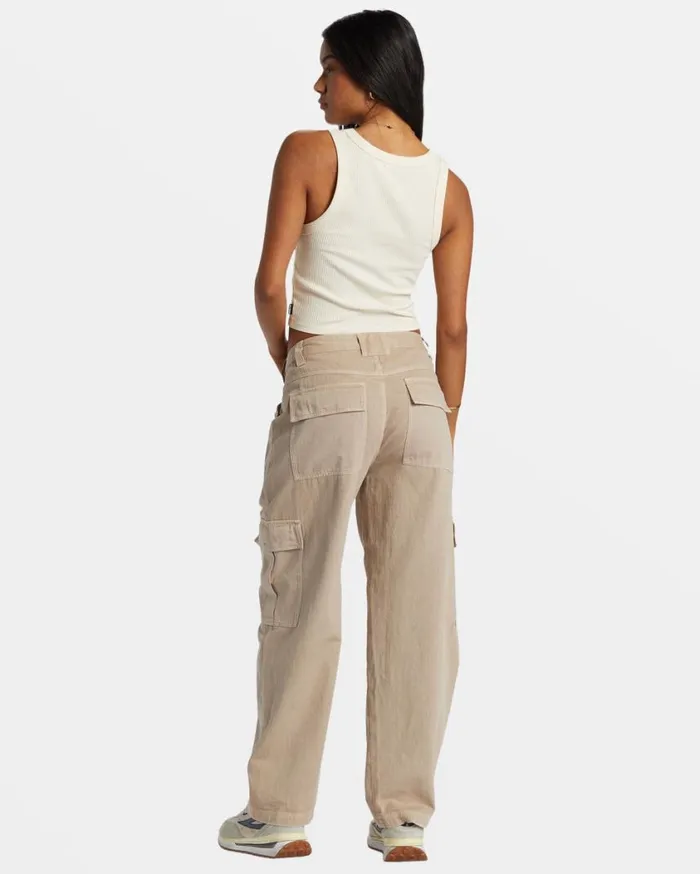 Billabong Walk Along Pants Cobblestone Womens Jeans and Pants Billabong Walk Along Pants Cobblestone Womens Jeans and Pants