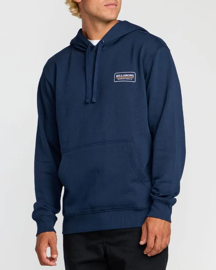 Billabong Walled Pullover Navy Mens Hoodies and Fleece Billabong Walled Pullover Navy Mens Hoodies and Fleece