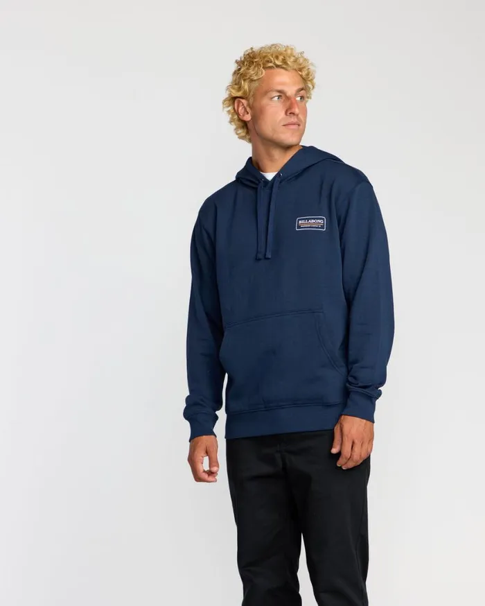 Billabong Walled Pullover Navy Mens Hoodies and Fleece Billabong Walled Pullover Navy Mens Hoodies and Fleece