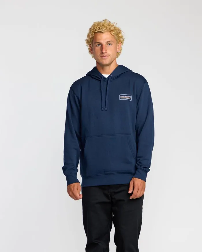Billabong Walled Pullover Navy Mens Hoodies and Fleece Billabong Walled Pullover Navy Mens Hoodies and Fleece