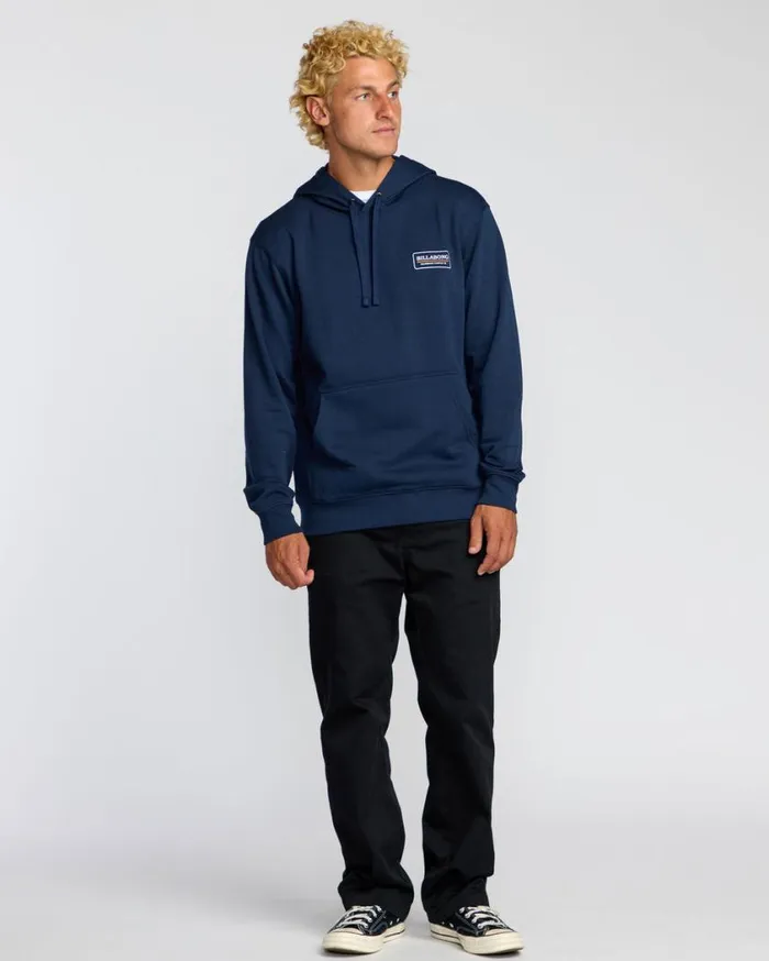 Billabong Walled Pullover Navy Mens Hoodies and Fleece Billabong Walled Pullover Navy Mens Hoodies and Fleece