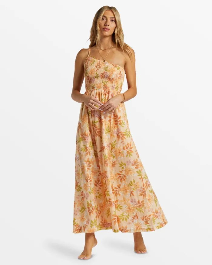 Billabong Warmer Days One Shoulder Maxi Dress Peach Whip Womens Dresses Billabong Warmer Days One Shoulder Maxi Dress Peach Whip Womens Dresses