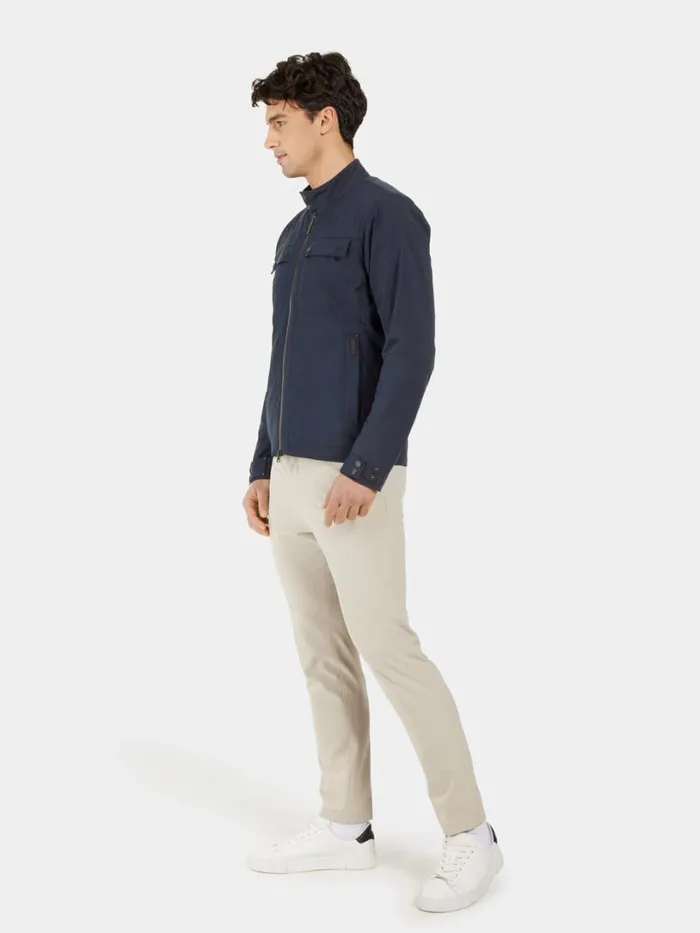 Birger Jacket Dark Night Blue Men Didriksons Spring Jackets